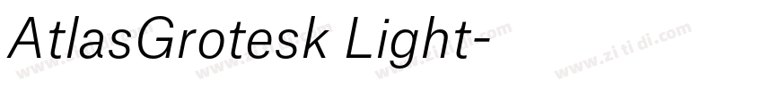 AtlasGrotesk Light字体转换